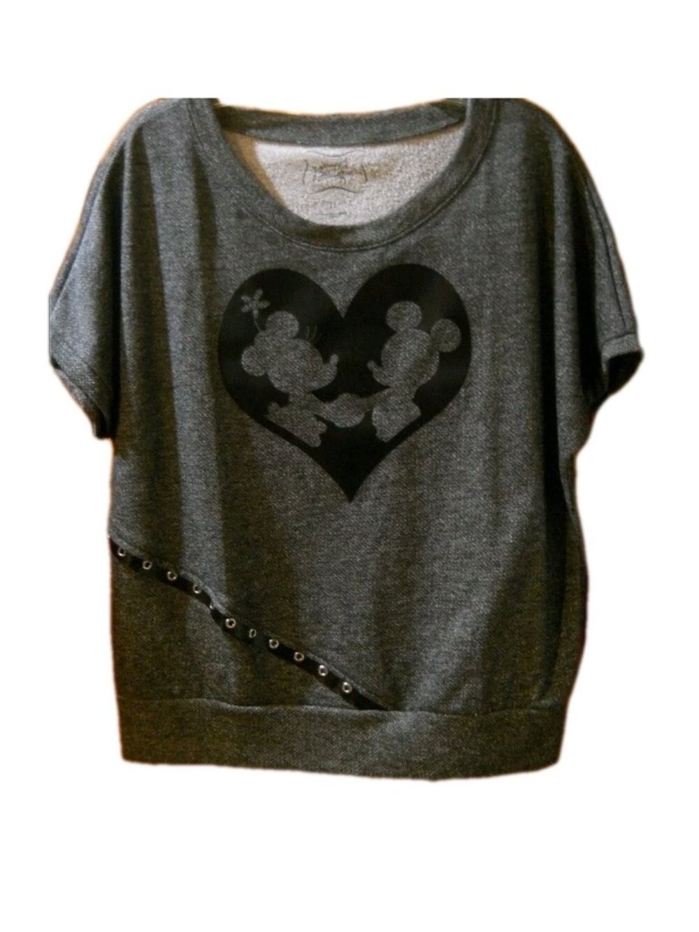 Disney Parks Exclusive Disney Boutique Mickey Loves Minnie Short Sleeve Shirt Lg